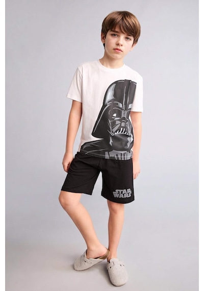 Defacto Star Wars Regular Fıt 2li Pijama Takımı Erkek Çocuk E0336a826smwt34 Beyaz-wt34