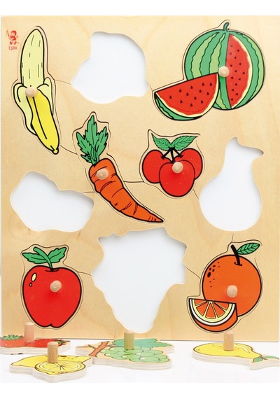 Meyveler Ahşap Puzzle