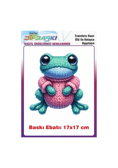 Örgü Görünümlü Ütü İle Yapışan Tişört Tekstil Baskı 3196