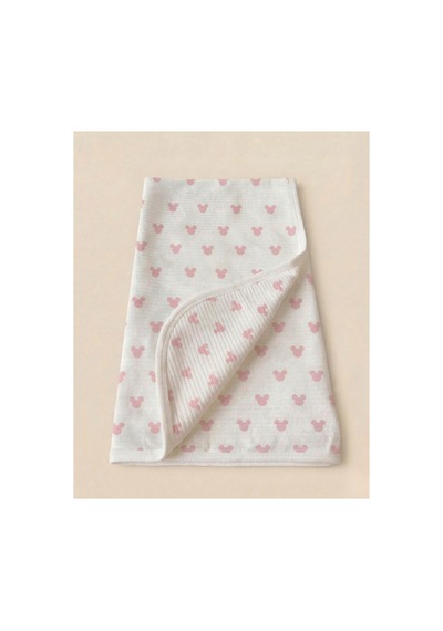 %100 Pamuk Bebek Battaniyesi 80x90 Pembe