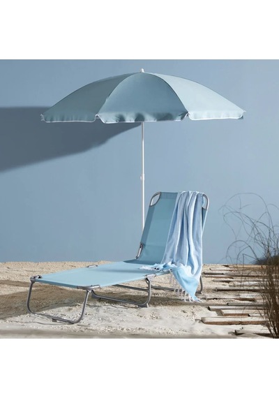 Altinkayaticaret Metal Polyester Katlanır Yer Kaplamaz Deniz Bahçe Şezlong (505560333)