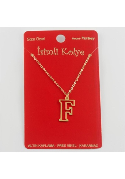 Gld-spt- Prinç Harfli Kolye-f altın