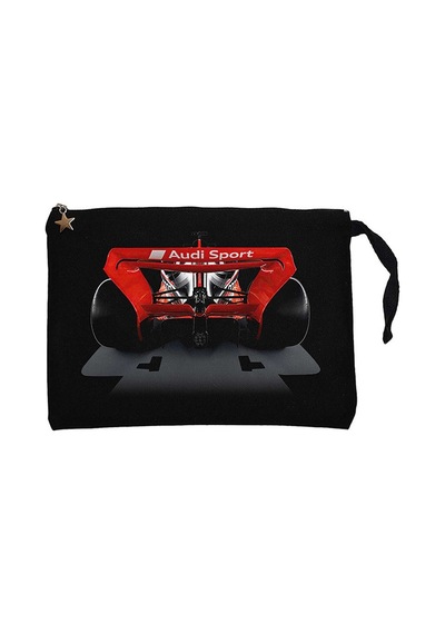 F1 Audi Sport Back Siyah Clutch Astarlı Cüzdan / El Çantası Siyah