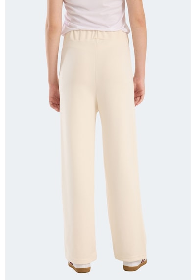Slazenger Vılle Czg Kadın Bol Paça Ekru Eşofman Altı Ekru