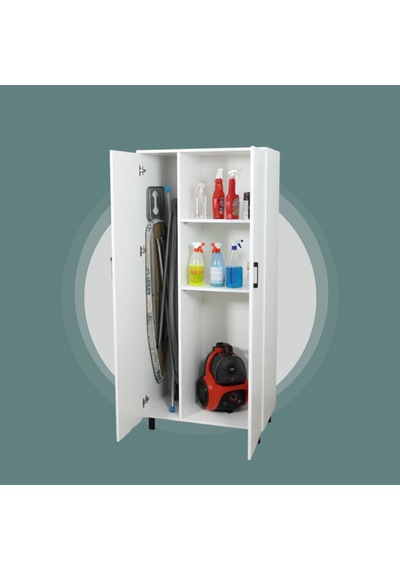 Çok Amaçlı 2 Kapılı Banyo Dolabı Beyaz
