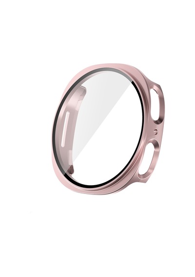Galaxy Watch 8 40mm Uyumlu Sert Pc Kasa Ve Ekran Koruyucu Watch Gard 38 - Rose Gold - T39042