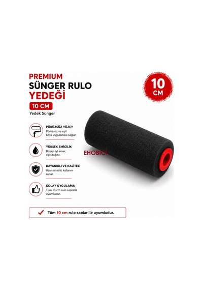 Premium Sünger Rulo Yedeği 10cm Yedek Sünger