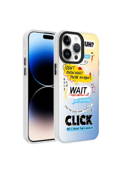 Apple Uyumlu iPhone 14 Pro Max Uyumlu Desenli Zore Dragon Sert Kılıf-kelimeler Kelimeler -