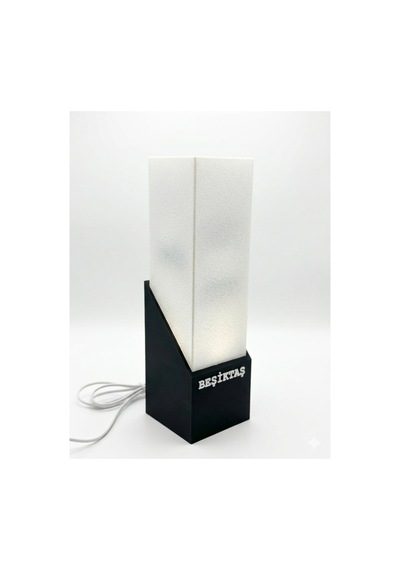 Taraftar Temalı Kişiye Özel 3d Led Gece Lambası - Dekoratif Masa Lambası 34 Cm Siyah