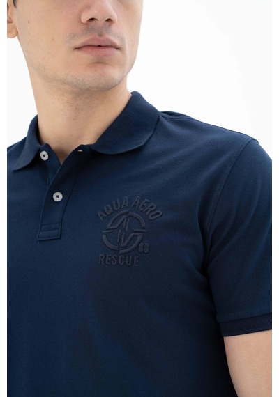 AR-MA Arma Erkek Baskılı Regular Fit % 95 Pamuklu %5 Likralı Polo Yaka T-shirt 001