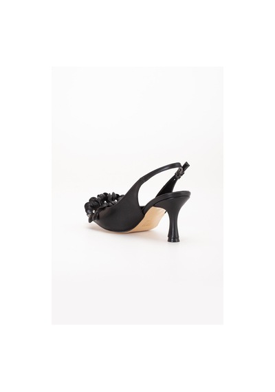 Dilimler Ayakkabı Kadın Stiletto Topuklu Ayakkabı Siyah Topuk Açık Çiçek Motifli-3984 Siyah Dilimler Ayakkabı Kadın Stiletto Topuklu Ayakkabı Siyah Topuk Açık Çiçek Motifli-3984 Siyah