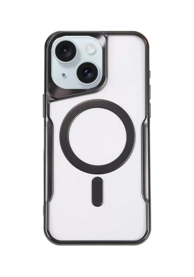 Newface Apple İphone 14 Kılıf Boyi Magsafe Silikon Kapak - Siyah Beyaz