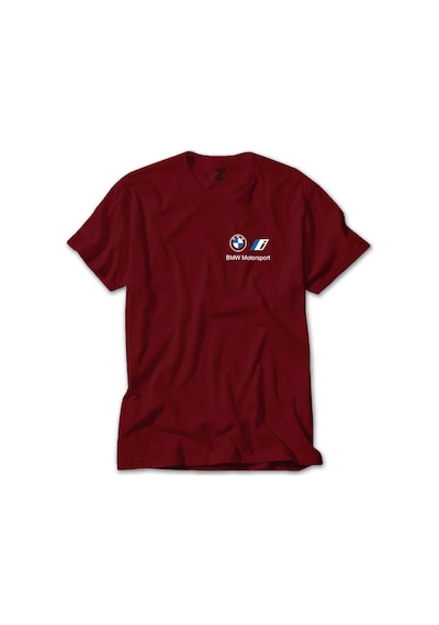 BMW New Logo Motorsports Kırmızı Tişört Kırmızı