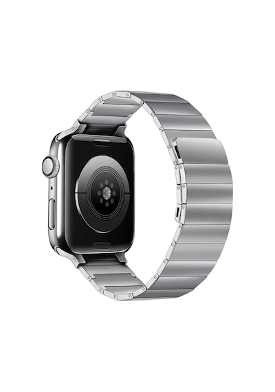 Newface Apple Watch Uyumlu 38mm Kr404 Huks Kordon - Gümüş