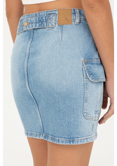 U.s. Polo Assn. Kadın Açık Mavi Etek Jean 50283315-dn0021 Lıght Blue