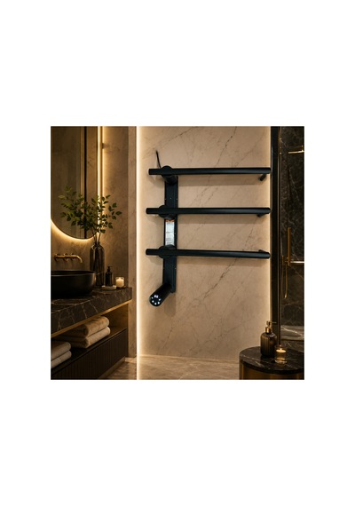 Elektrikli Havlupan 50x48xh100 Cm 60 Watt 65 C Siyah