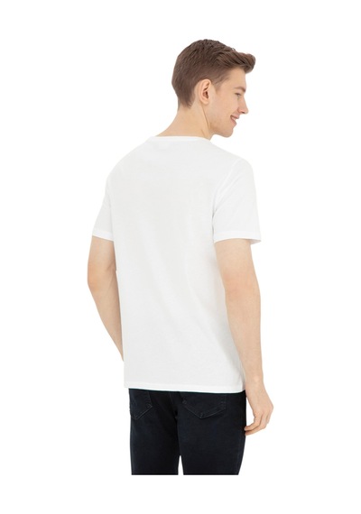 U.S. Polo Assn. Erkek Bisiklet Yaka Basic T-shirt Beyaz