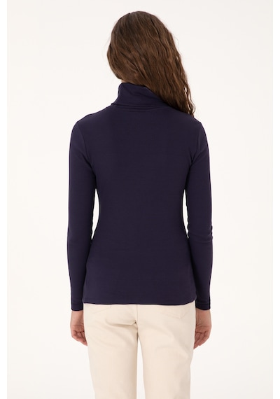U.S. Polo Assn. Kadın Mürdüm Balıkçı Yaka Sweatshırt 50313430-VR074
