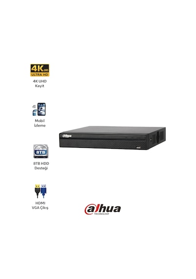 Nvr2104-4ks3 4 Kanal 4k Güvenlik Kamera Kayıt Ünitesi