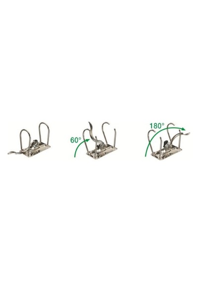 Geniş Klasör Açık Yeşil A4 82 Mm Genişliğinde Yuvarlak Sırt Elastik Bantlı Hafif Polyfoam Malzeme 10471050