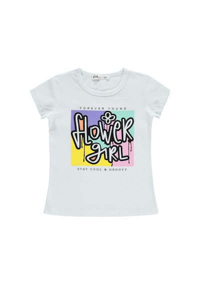 Civil Girls Kız Çocuk Tişört 2-5 Yaş Beyaz 188635085Y31-2 Beyaz