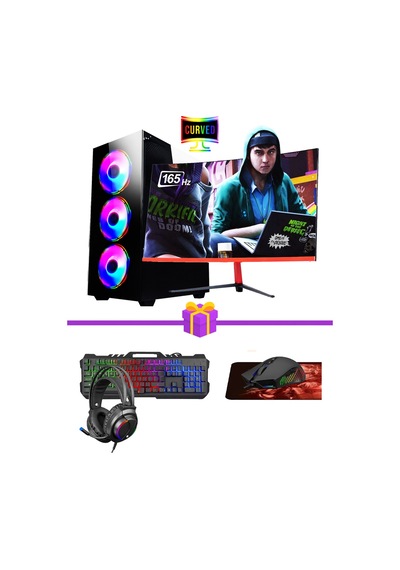 Ramtech Dust X20 i5-4570 16 GB SSD 256 GB HDD+500 GB SSD GTX1050Ti 23.6" Masaüstü Oyuncu Bilgisayarı