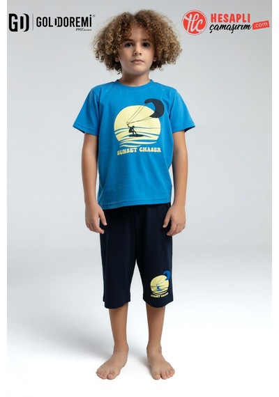 Rolypoly Roly Poly Premium Erkek Çocuk Desenli Rahat Kalıp Kısa Kollu Kapri Pijama Takım Cobalt Rolypoly Roly Poly Premium Erkek Çocuk Desenli Rahat Kalıp Kısa Kollu Kapri Pijama Takım Cobalt