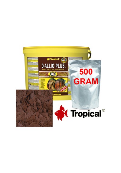 Tropical D-Allio Plus Flakes Sarımsaklı Pul Yem 500 G