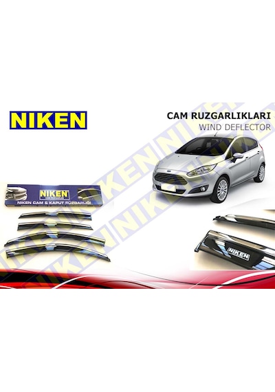 FORD FİESTA KROMLU CAM RÜZGARLIĞI 4LÜ 2010-2020
