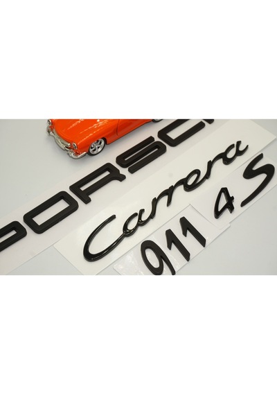 Porsche Carrera 911 4S Bagaj 3M 3D Abs Yazı Logo Amblem Seti (549168906)