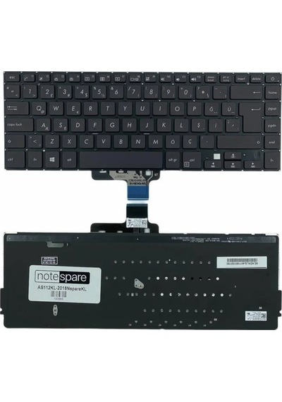 Asus Uyumlu Vivobook S15 S510un-bq319t, S15 S510un-bq349t, S15 S510un-bq388t Klavye Tr Işıklı Siyah