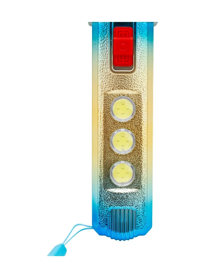 Powermaster Tb33 1+3 Ledli 2 Çalışma Modlu Şarjlı El Feneri Kırmızı - Siyah
