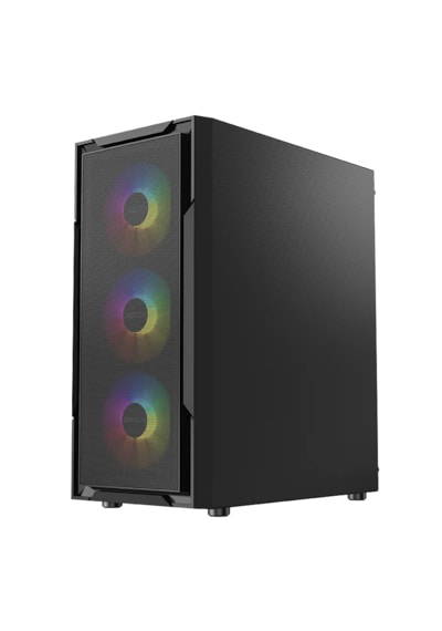 Fazeon F11 750w 80+ Bronze Tempered Glass Mesh 4x Rgb Fanlı Siyah Atx Bilgisayar Kasası