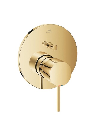 Grohe Atrio 24355GL0 2 Yollu Yön Değiştiricili Tek Kollu Banyo Bataryası Altın