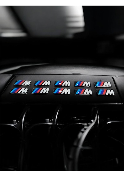 Bmw M Logolu 3m Damla Etiket 3d Kabartmalı Oto Sticker 10lu Set Araç & Anahtarlık Aksesuar 1,5x0,8cm Çok Renkli