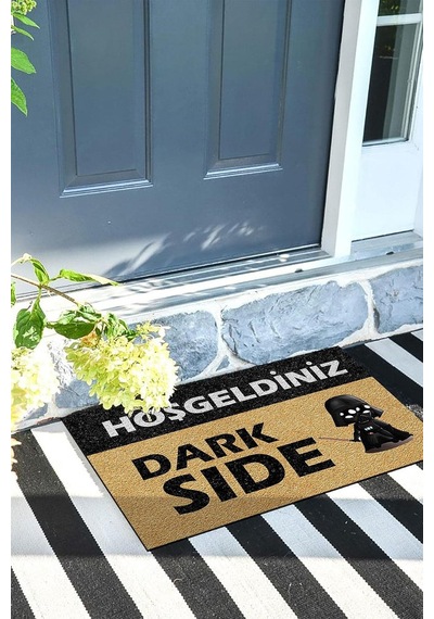 Tr Dark Side Kapı Önü Paspası Dekoratif Kapı Paspası Dış Mekân Paspas Ev İçi Paspası 45x70cm Diğer