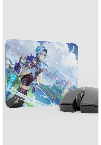 Eula Genshin Impact Anime Gacha V1 - 22x18 Gaming Mouse Pad Fare Altlığı