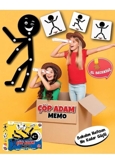 Kidsan Çöp Adam Memo Oyunu
