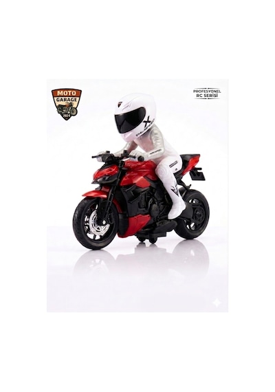 Th-speed X Uzaktan Kumandalı Rc Motosiklet Model - Kırmızı - 1/10 Ölçek - Yarışçı Figürlü