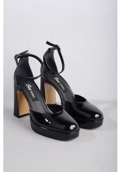 Seç Kundura Seç 8249 Platformlu Topuklu Kadın Ayakkabı Topuk: 9,5 Cm Platform: 2 Cm Siyah Rugan - 40 Siyah Seç Kundura Seç 8249 Platformlu Topuklu Kadın Ayakkabı Topuk: 9,5 Cm Platform: 2 Cm Siyah Rugan - 40 Siyah