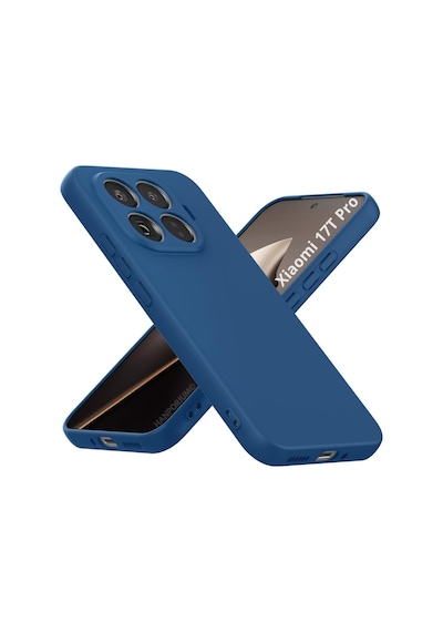 Xiaomi 17t Pro Uyumlu Silikon Kılıf - Pastel Renk Tonu Kamera Korumalı Esnek Kapak - Lacivert