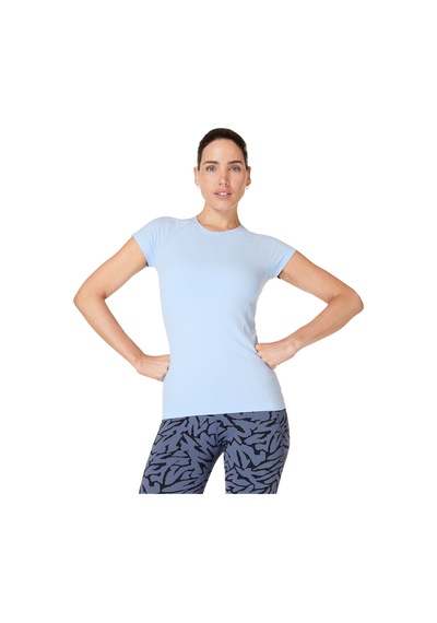 Sweaty Betty Athlete Seamless Workout T-shı 8010 Mavi