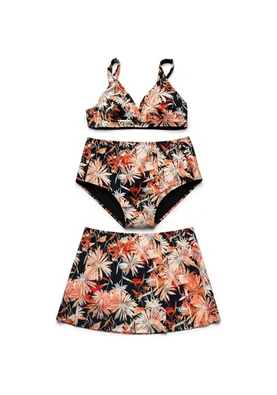 Dorelux Desenli Bikini 3'lü Takım Çok Renkli
