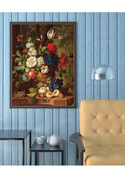 Nova Puzzle 2000 Parça Çiçekler ve Meyveler Natürmort