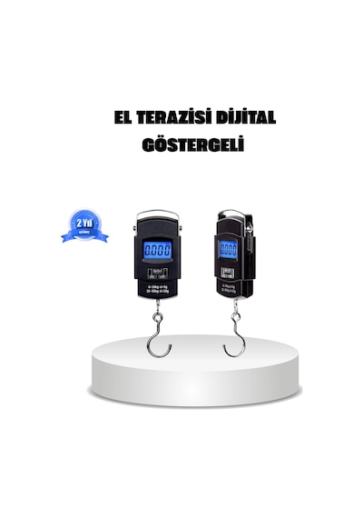 Mey İthalat Dijital El Kantarı 50 Kg Taşıma Kapasiteli, Taşınabilir Hassas Tartı Çok Renkli