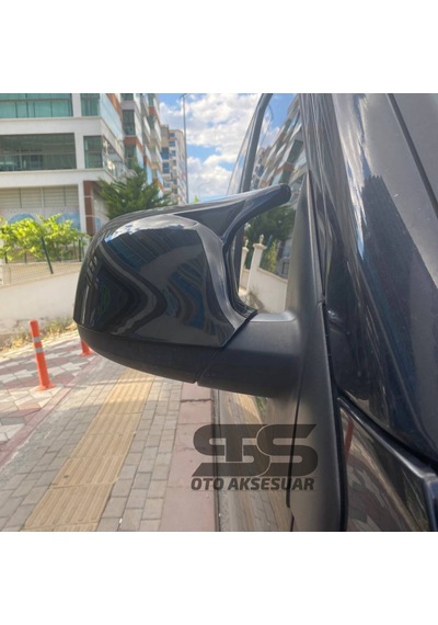 Transporter T6-t7 Uyumlu Yarasa Batman Ayna Kapağı Plastik Piano Black 2010-2022 Transporter T6 Ayna
