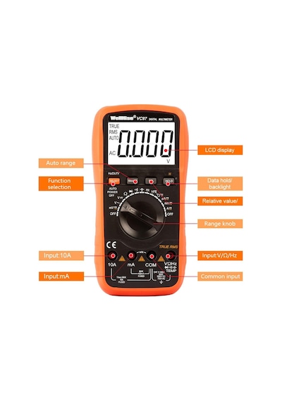 Wellhise Vc97 Dijital Multimetre Avometre True Rms