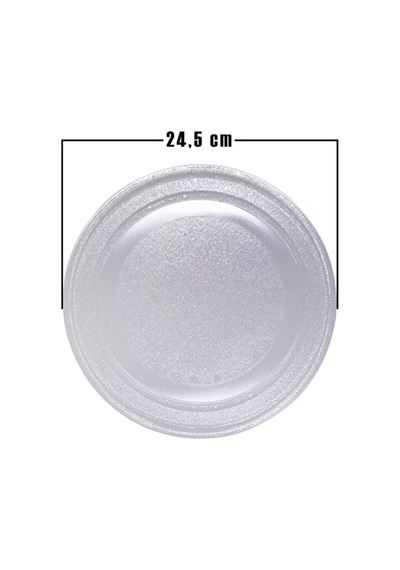 Mikrodalga Fırın Cam Tepsi 24.5 Cm