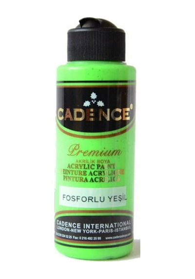 Cadence Premium Akrilik Boya 120 Ml. Fosforlu Yeşil
