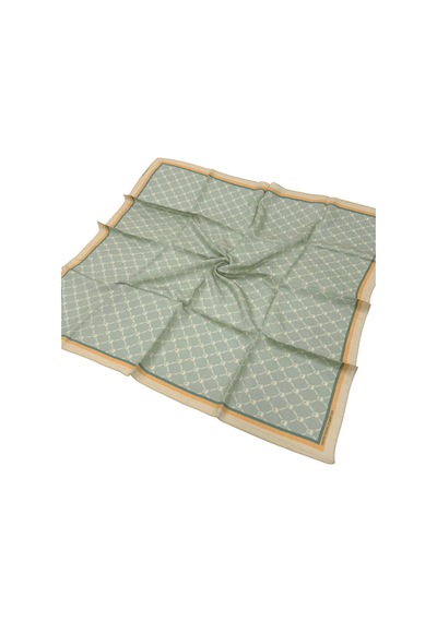 Benetton Desenli Siena Eşarp - 1040 - Pudra